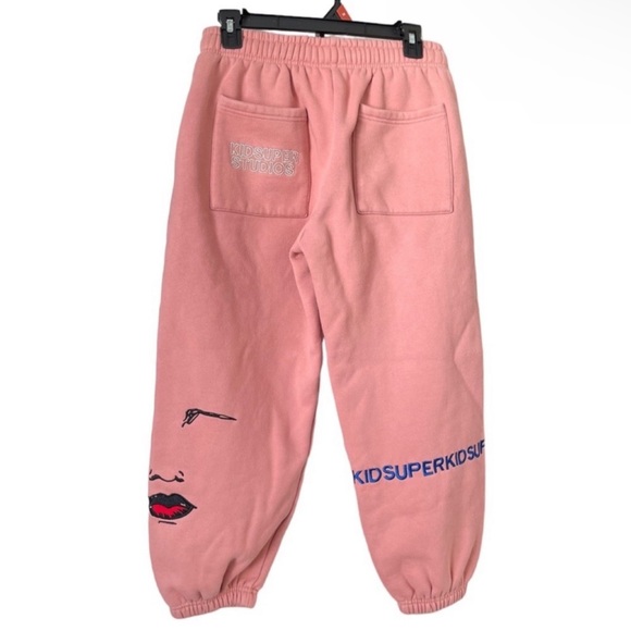 LUISAVIAROMA KIDSUPER STUDIOS Kidsuper Logo Cotton Sweatpants Size Small - Picture 5 of 16